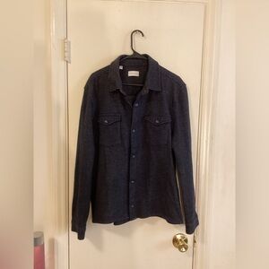 Nominee Blue Lightweight Cotton/Wool Shirt Jacket